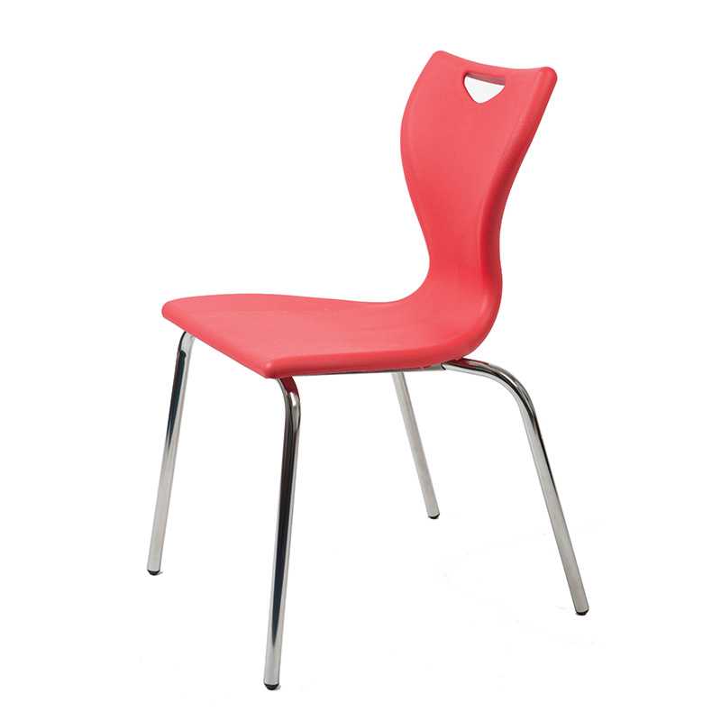 EN11 4 Leg Classroom Chair With Chrome Frame   En11 Classic 4 Leg Classroom Chair 