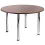 Turin Round Meeting Table with Chrome Legs