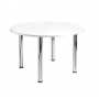 Turin Round Meeting Table with Chrome Legs