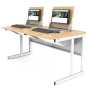 Smart Top ICT Desks - Two Person Flip Top Computer Desks