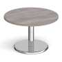 Circular Reception Coffee Table with Chrome Base