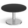 Circular Reception Coffee Table with Chrome Base