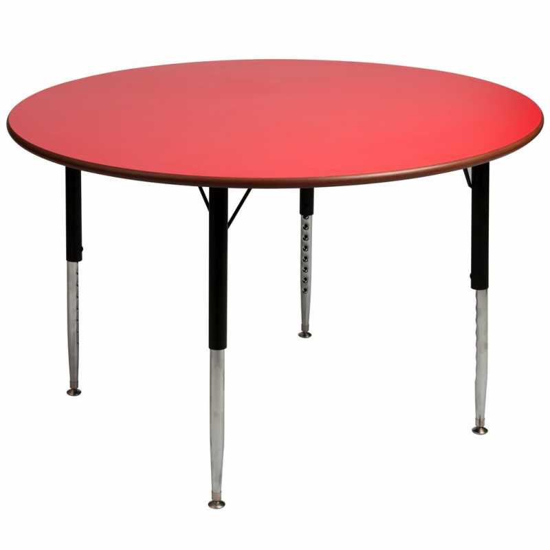 Circular Height Adjustable Table - Mike O'Dwyer Office Furniture